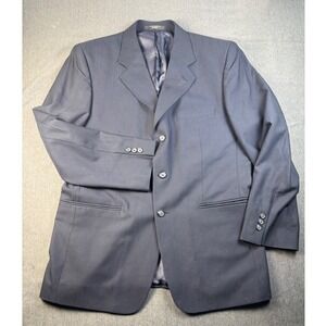 Dario di Napoli Mens Navy Blue‎ 100% Wool Blazer Jacket